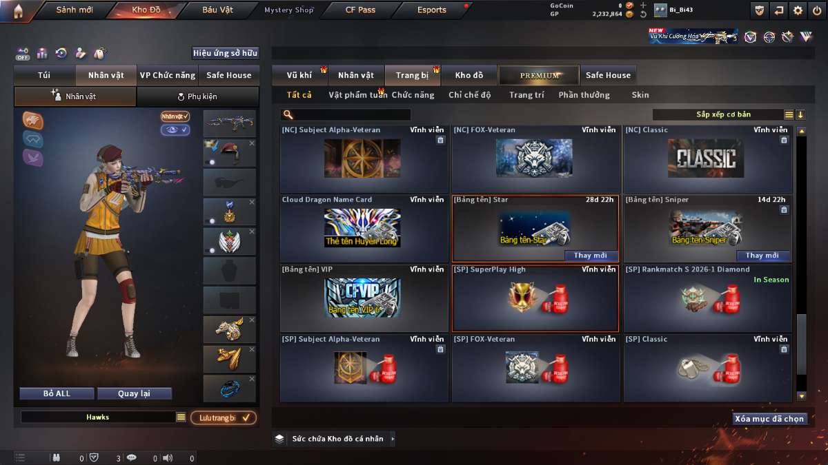 shop acc cf uy tin gia re